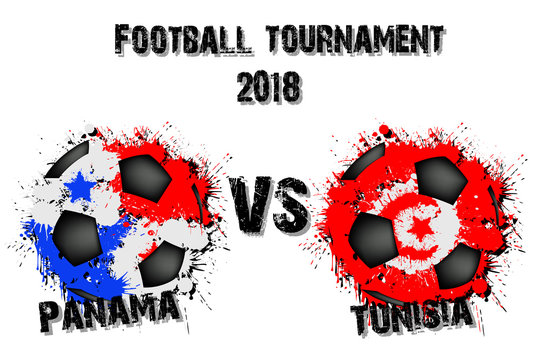 Soccer game Panama vs Tunisia