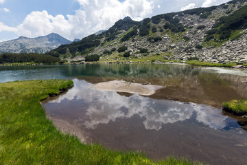 Naklejka na ściany i meble Amazing Landscape with Muratovo Lake and Banderishki Chukar Peak, Pirin Mountain, Bulgaria