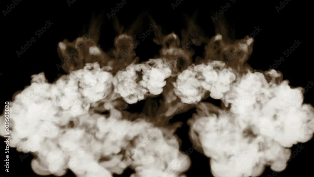 Poster 3d rendering of composition with smoke streams isolated on black background for visual effects. сirc