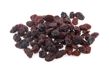 Raisins isolated on white background