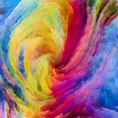Peinture colorée virtuelle