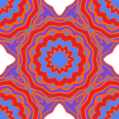 Fototapeta premium Unique, abstract floral color pattern. Seamless vector illustration. For design, wallpaper, background