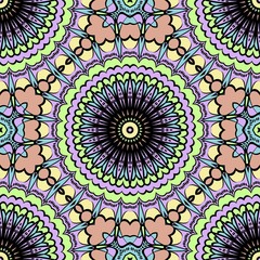 Decorative floral ornament. seamless pattern. vector illustration. Tribal Ethnic Arabic, Indian, motif. for interior design, wallpaper