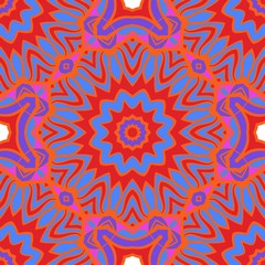 Unique, abstract floral color pattern. Seamless vector illustration. For design, wallpaper, background