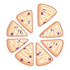 Homemade blueberry scones