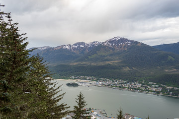Mt. Roberts overlooking Juneau port