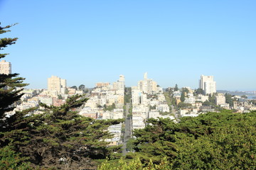 Fototapeta na wymiar Morning City View of San Francisco