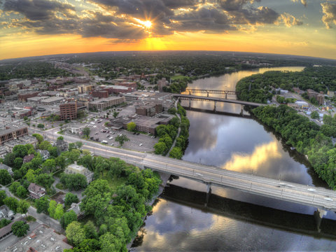 St. Cloud Is A City In Central Minnesota On The Mississippi River With A University