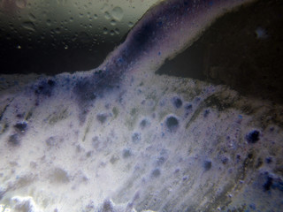 chemical experiment with paints