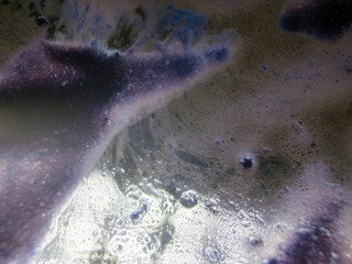 chemical experiment with paints