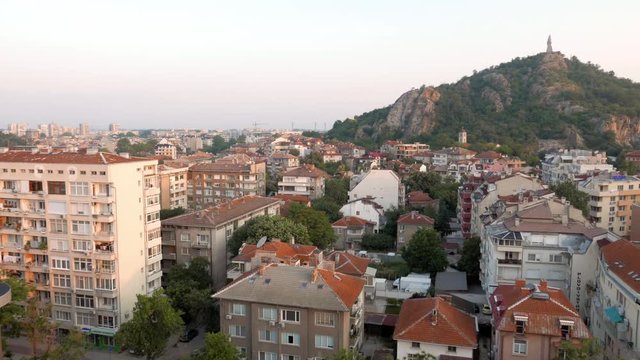 PLOVDIV, BULGARIA:  View of Plovdiv, Bulgaria, at sunset