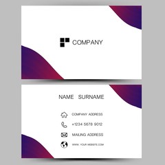 Fototapeta premium White business card. Vector illustration design EPS10
