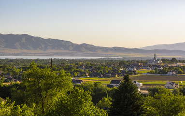 Utah Valley Views with Temple and Lake