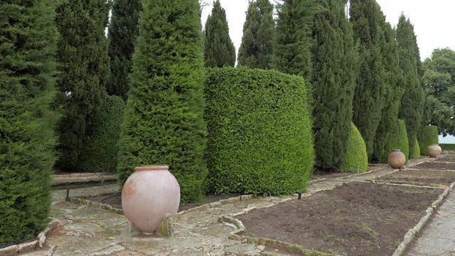 Botanical garden at Balchik Palace in Bulgaria