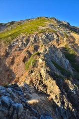 Otensyodake which bathes in the morning sun