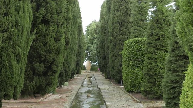 Botanical garden at Balchik Palace in Bulgaria