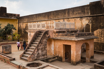 JAIPUR, INDIA-MARCH 4: Amer fort on March 4, 2018 in Jaipur, India. Amer fort on Holi