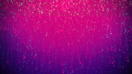Glowing rain giving particles down, designer background.