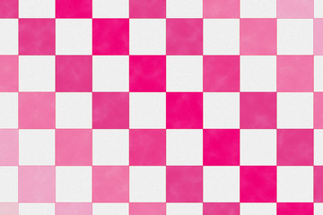 Square pattern in white and red color tone