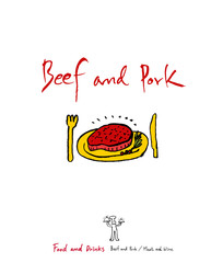 음식점 포스터 / 손으로 그린 식당 그림