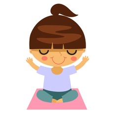 Девушка медитирует