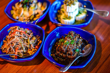 Assortment of Classic Northern China Cold Appetisers in fine-dining restaurant