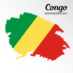 Fototapeta premium Congo Independence Day.