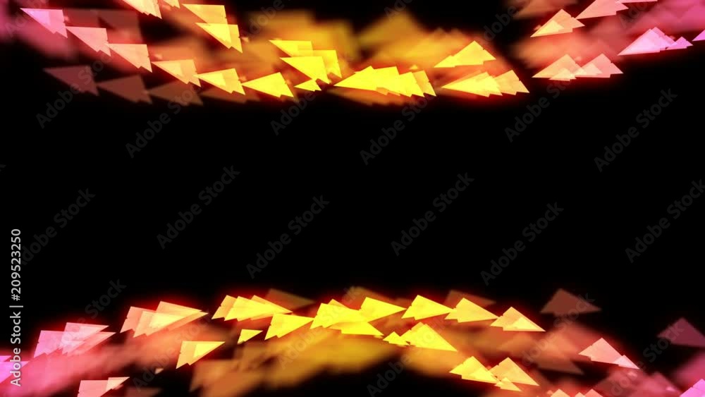 Aufkleber abstract bokeh light sparkles paper plane flying pattern yellow and pink gradient color illustration