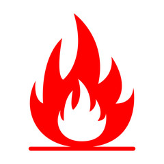 FIRE FLAME icon. Vector.
