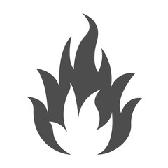 FIRE FLAME icon. Vector illustration.