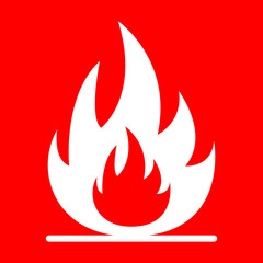 FIRE FLAME icon. Vector.