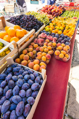 Fresh fruit on a market stall