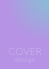 Abstract cover. Minimal trendy vector with halftone gradients. Geometric future template for flyer, poster, brochure and invitation. Minimalistic colorful cover. Abstract EPS 10 illustration.