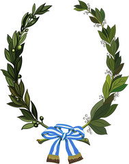 Laurel and olive wreath