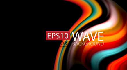 Blur color wave lines abstract background