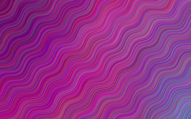Light violet vector pattern with lines, ovals. Different shades of purple, pink,blue. Modern minimalist design.