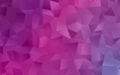 Obraz premium Light pink-purple abstract mosaic pattern. Vector illustration. A sample with polygonal gradient shapes.