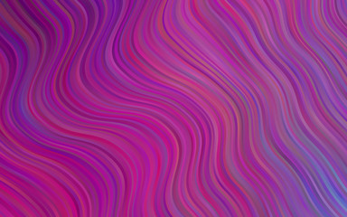 Fototapeta premium Light violet vector pattern with lines, ovals. Different shades of purple, pink,blue. Modern minimalist design.