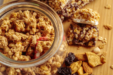 Healthy breakfast on the table