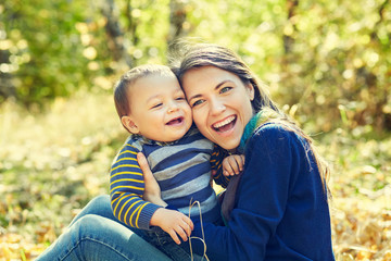 young mother with her baby