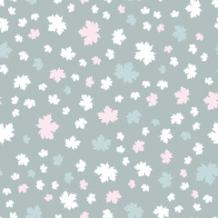 Vector seamless pattern with leaf fall