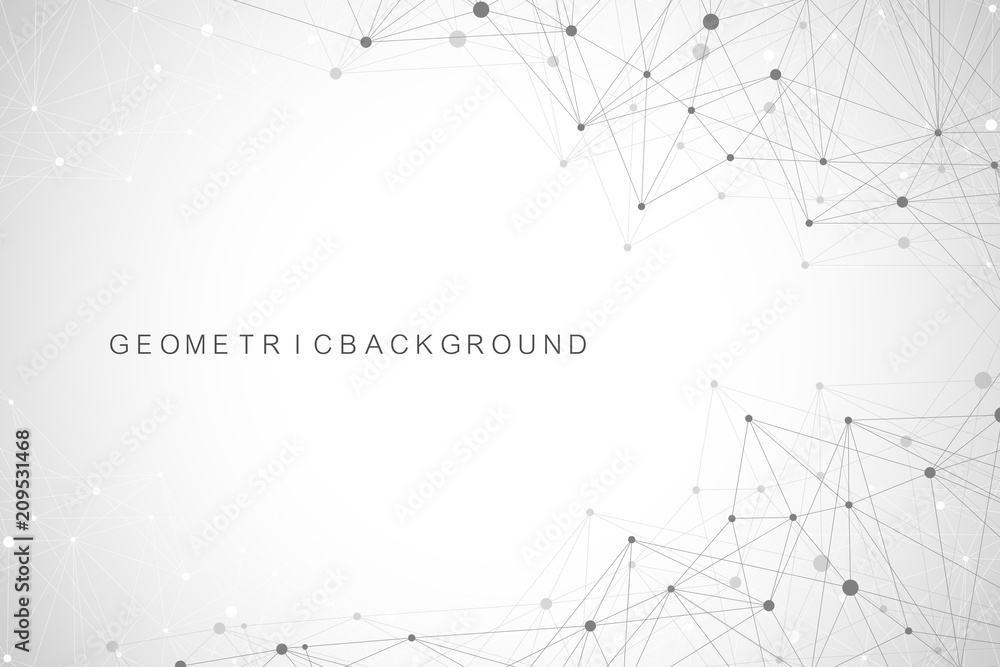 Poster Big data visualization. Graphic abstract background communication. Perspective backdrop visualization. Analytical network visualization. Vector illustration.