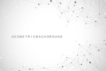 Big data visualization. Graphic abstract background communication. Perspective backdrop visualization. Analytical network visualization. Vector illustration.