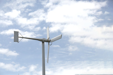 A wind turbine is a device that converts the wind's kinetic energy into electrical energy. 
