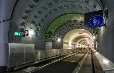 Free and Hanseatic City of Hamburg - Elbe Tunnel..