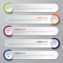 Infographic template for business, education, web design, banners, brochures, flyers, diagram, workflow, timeline. Vector illustration.