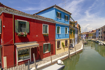 Burano - Buran - Italia - Venetia - Venedig  - obrazy, fototapety, plakaty