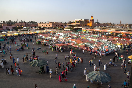 Jemaa el Fna square in Marrakesch, Marokko