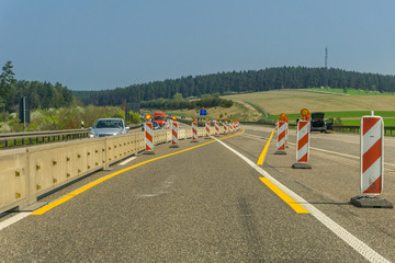 Autobahn Baustelle