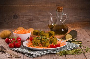 Vegetarian meatballs.